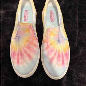 Skechers Kids' Colorful Tie-Dye Slip-On Sneakers